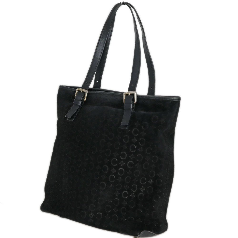 Celine Suede Tote Bag Black